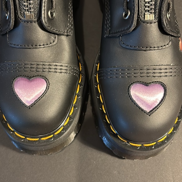 Dr martens NWT Air Wair Sinclair heart black lapstone and satin Lux boots . 8 - Picture 6 of 16